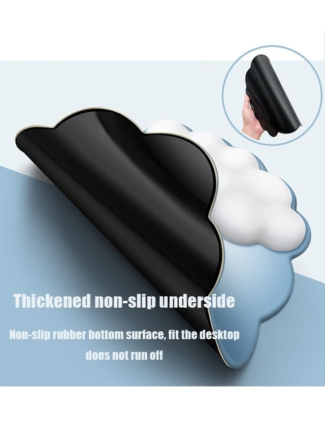 Cloud Wrister Mousepad, Wrist Protection Mouse Pad, Ergonomic Hand Rest Support Mousepad with Soft Memory Foam and Non-Slip Underside, Mouse Mat for Home Office/Computer/Laptop