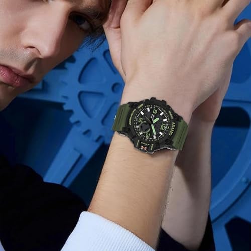 ADAMO Multifunctional Sports & Military Analog-Digital Green Dial Men's & Boy's Watch 342NGR02 - Image 5