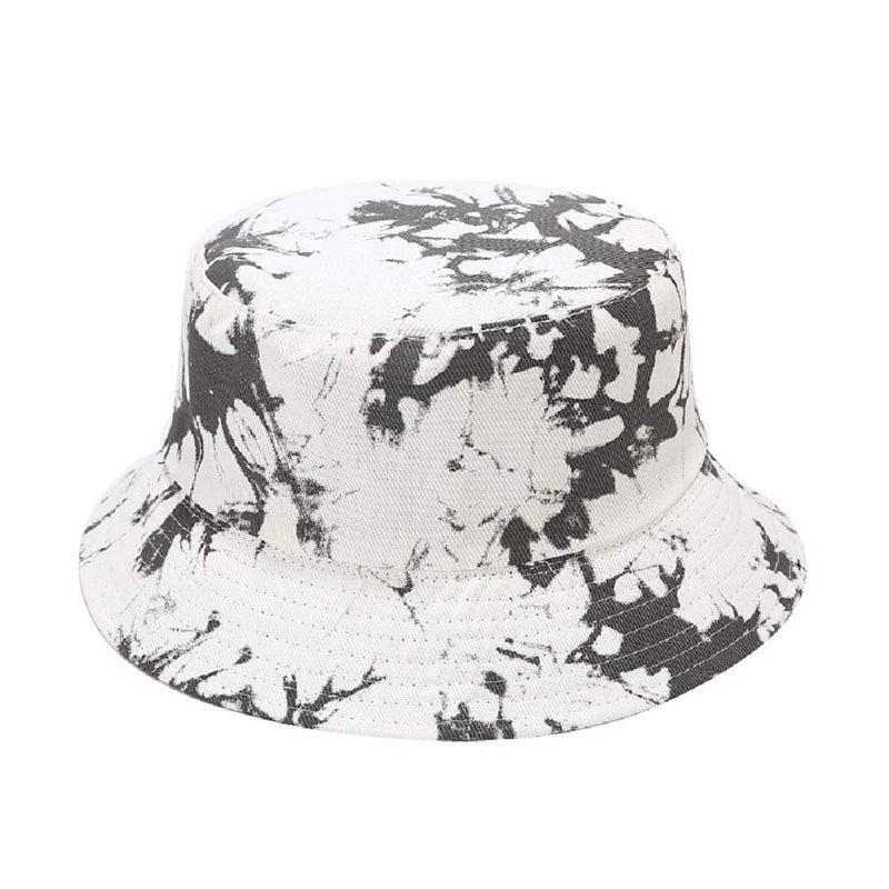 BEARUN Tie Dye Bucket Hat Reversible Cotton Multicolored Fisherman Cap Packable Sun Hat Green Blue - Image 5