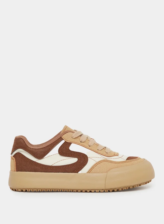 Styli Styli Chunky Sole Lace Up Sneakers