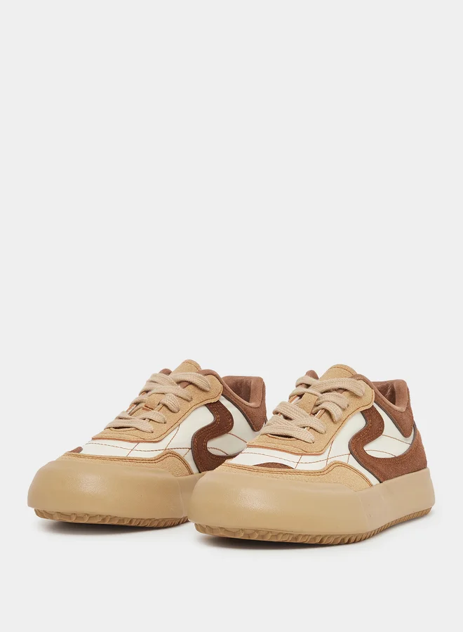 Styli Styli Chunky Sole Lace Up Sneakers