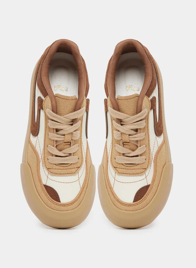 Styli Styli Chunky Sole Lace Up Sneakers