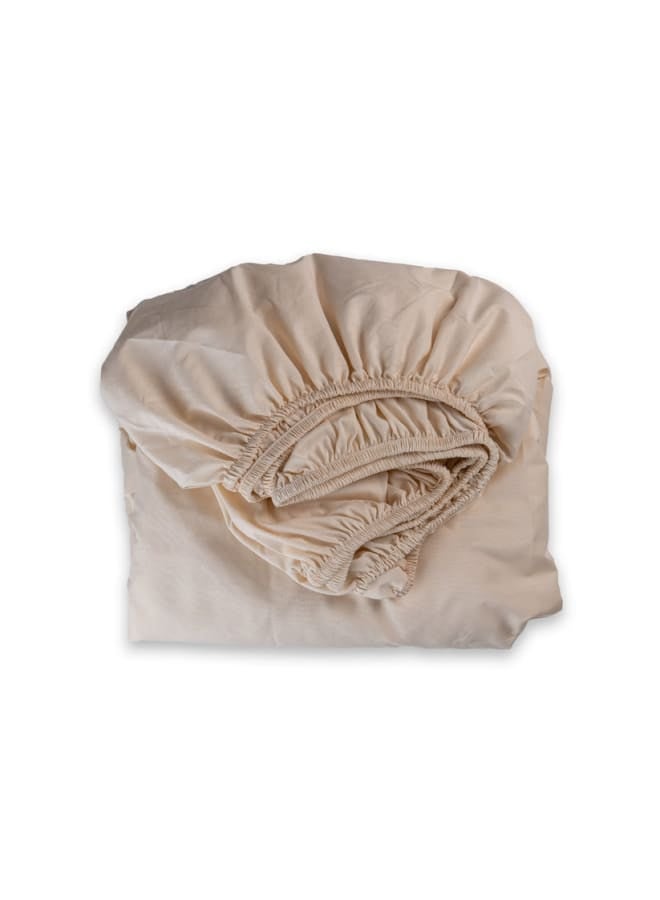 ب كومفورت  طقم ملاية أستك قطن بيج - Image 3