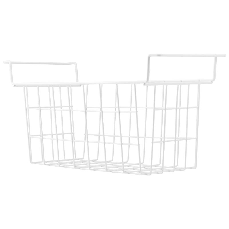 Homics Chest Freezer Baskets 15.5 Inch  Chest Freezer Organizer Bins Metal Wire Storage Baskets with Hanging Handles for Deep Freezer  Set of 2 - Image 3