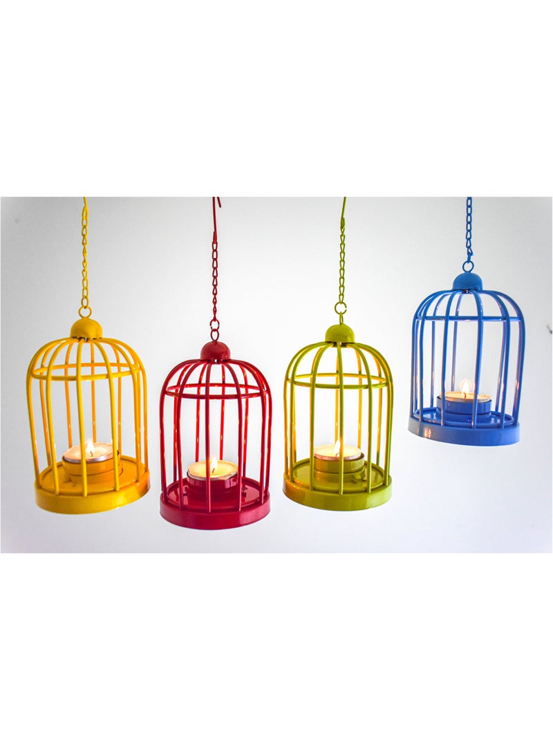 ترّاب مجموعة فوانيس على شكل قفص- ٤ قطع - Image 3