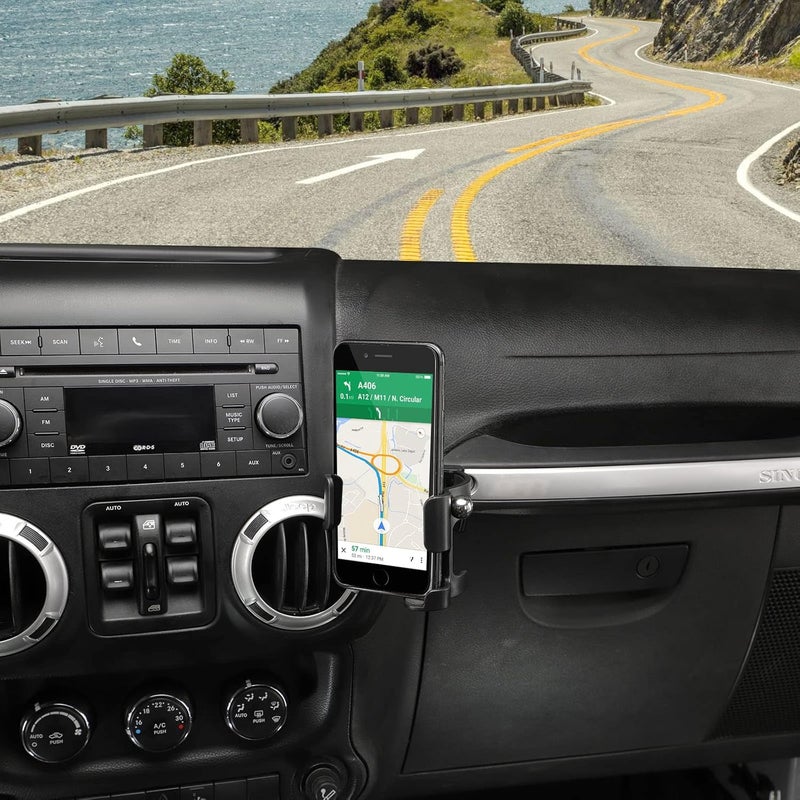 Jimen JK Phone Holder for Jeep Wrangler - Image 5