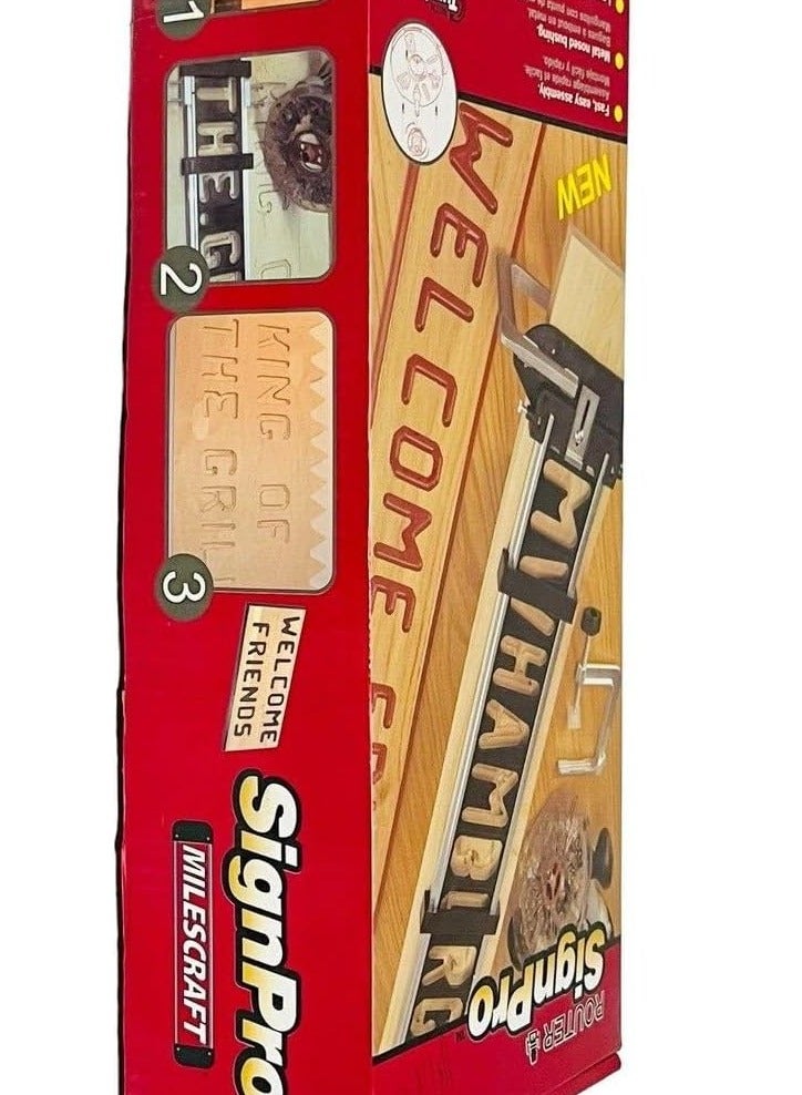 مايلكرافت مجموعة راوتر مايلز كرافت 1212 ساين برو لحفر الحروف والارقام وكتابة الاسماء مع القطع اللازمة - Image 4