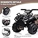 Bobike Kids Ride on ATV 6V Battery Powered Kids Electric Vehicle 4 Wheeler Quad wHeadlights MP3 USB Volume Control Large Seat Electric Ride on Toys Best Gifts for 1836 Months Boys Girls Black - Image 4
