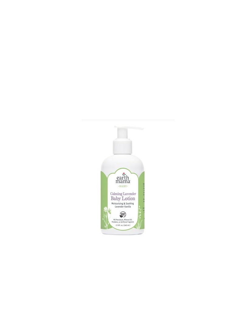 Earth Mama - calming lavender baby lotion 8fl oz 240ml - Image 1