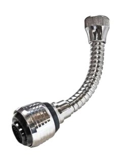 Turbo Adjustable Faucet Sprayer Silver/White- 