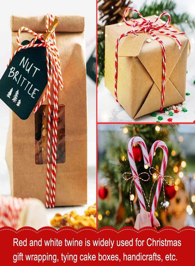 Vivifying Red and White Butchers Twine, 328 Feet 2mm Food Safe Cotton Cooking Twine, Ideal for Trussing Turkey, Roasting, Baking, Bacon, Pumpkin Bread, Festive Holiday Kitchen Use & Gift Wrapping - Image 2