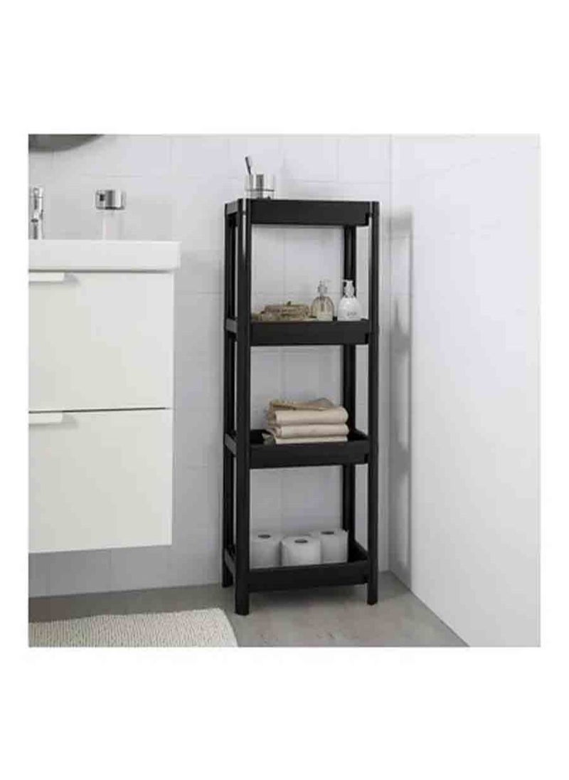 co arma Vesken Black Plastic Shelf Unit  34x22 cm  - Image 2