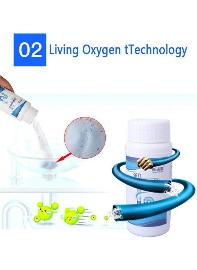 Generic Pipe Dredging Agent, Fast Foaming Cleaner Chemical Powder Agent Kitchen Sewer Pipes Cleaning Dredge Agent Sink Toilet Pipeline Strong Deodorant Dredge Agent Washing Machine Cleaning Tool (3pcs)  - Image 4