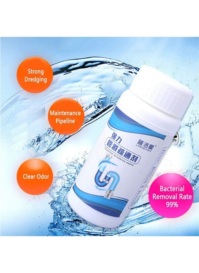 Generic Pipe Dredging Agent, Fast Foaming Cleaner Chemical Powder Agent Kitchen Sewer Pipes Cleaning Dredge Agent Sink Toilet Pipeline Strong Deodorant Dredge Agent Washing Machine Cleaning Tool (3pcs)  - Image 2