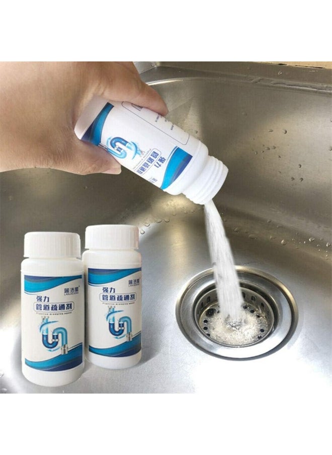 Generic Pipe Dredging Agent, Fast Foaming Cleaner Chemical Powder Agent Kitchen Sewer Pipes Cleaning Dredge Agent Sink Toilet Pipeline Strong Deodorant Dredge Agent Washing Machine Cleaning Tool (3pcs)  - Image 1