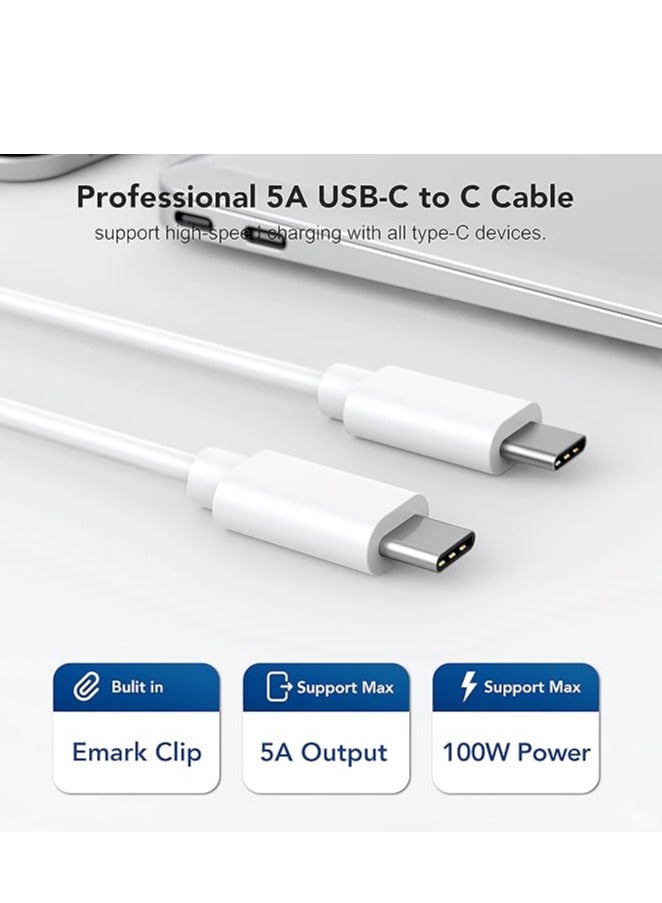 96W USB C Charger A2166 Compatible with Mac Book Pro 16 2019, 15/14/13 Inch (2016 and Later) Power Adapter with 1.8m 5A USB-C Cable  - Image 3