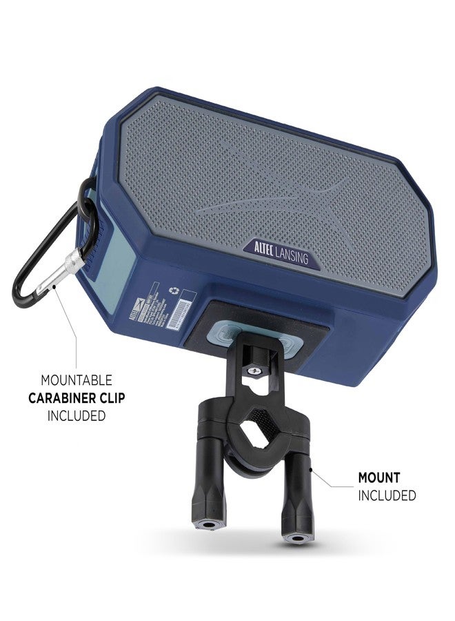 ألتك لانسينج مكبر صوت بلوتوث محمول من Altec Lansing - طراز HYDRABLAST 2.0، مقاوم للماء بمعيار IP67، طاقة خرج 20 واط، مكبر صوت بلوتوث مغناطيسي (دالاس كاوبويز) - Image 5