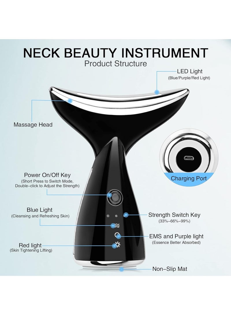 عام الوجه الرقبة الجمال جهاز الرقبة رفع مدلك 45 - الجلد تشديد تقليل مزدوجة الذقن التجاعيد 3 وضع أدوات العناية بالبشرة - Image 5