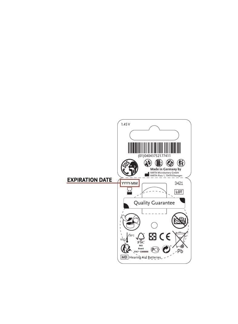 Power One P312 Hearing Aid Batteries (6 Pack) | Size 312 Zinc Air Battery | Long Lasting & Reliable Performance - Image 3