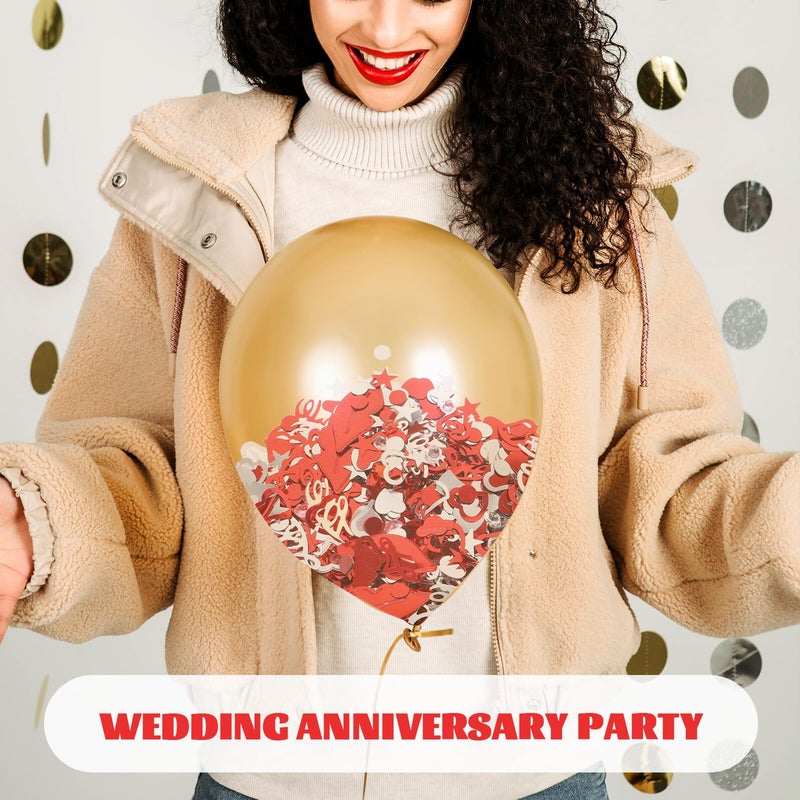 60g Red Heart Shaped Rhinestone Confetti for Wedding Anniversary Bridal Shower Valentine Party Decorations - Image 5