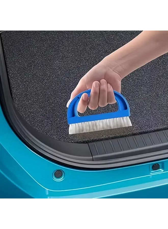 فرشاة سجاد على شكل حرف D ثقيلة باللون الأزرق، بشعيرات دقيقة ومقبض منحني - Image 5