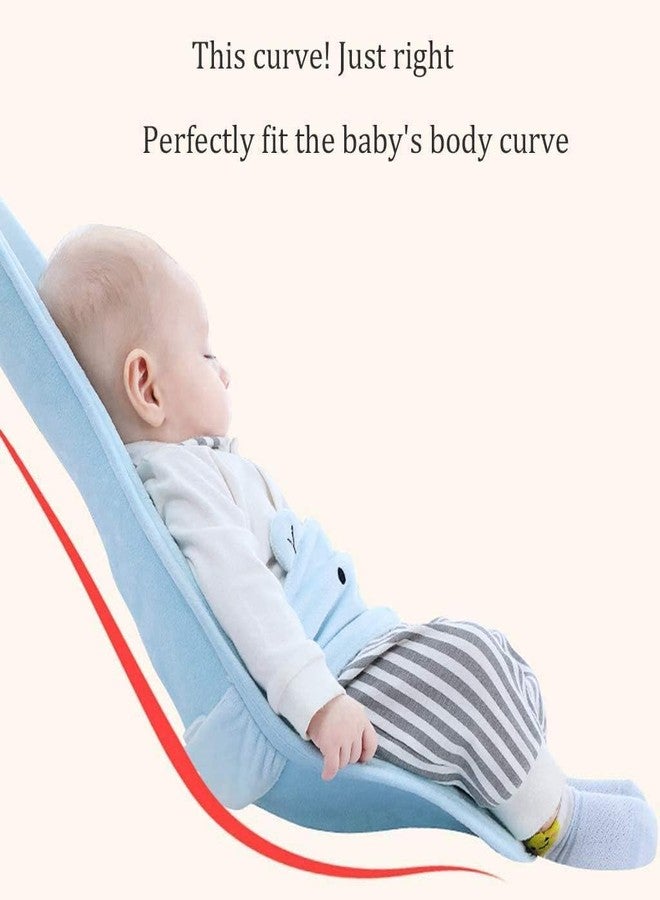 CUTEABLY Baby Feeding Support Pillow, Ergonomic Infant Carrier with Safety Belt (Blue) - Image 2