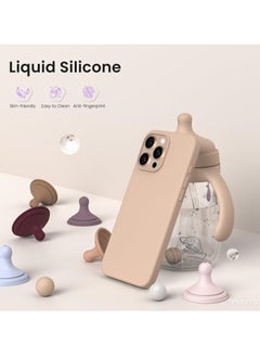 YoYoTech Desert Titanium Compatible Liquid Silicon iPhone 16 Pro Max Case 6.9 Inch Slim-Soft, Stylish Shockproof Protective with Microfiber Lining iPhone 16 Pro Max Silicon Case.  - Image 2