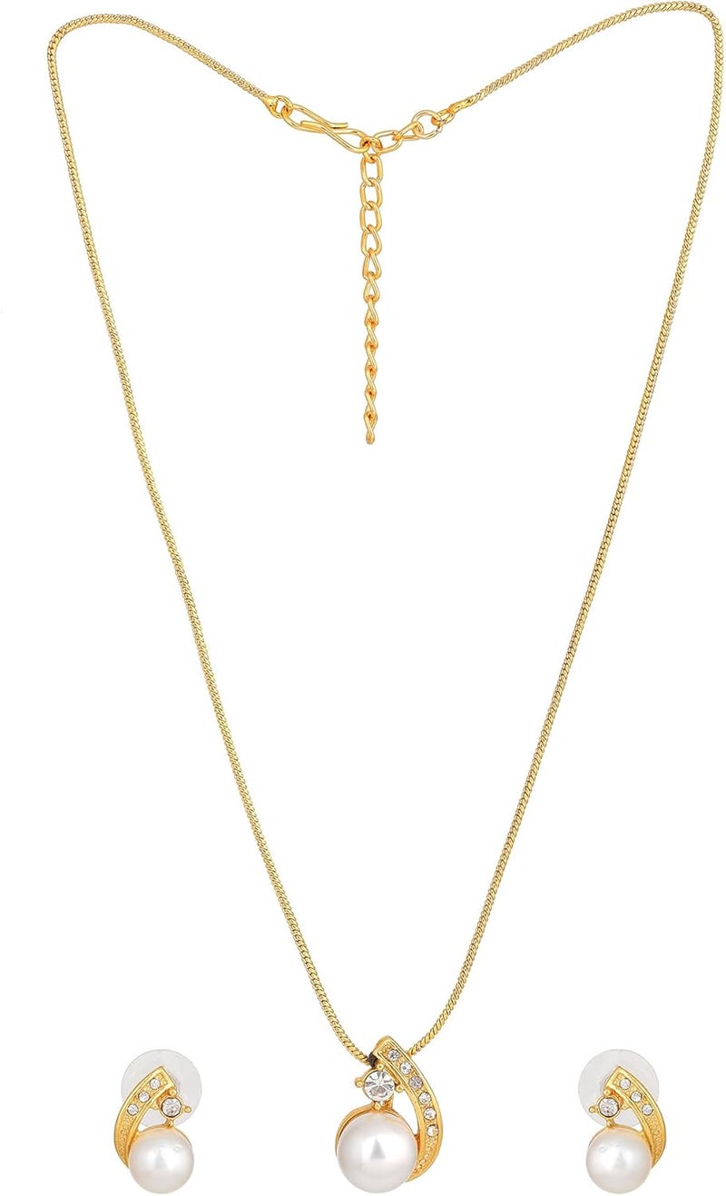 Estele Valentine Gifts For Girlfriend/Wife: Gehena Gold Plated Artistic Necklace Sets With AUStrian Crystals For Women (Combo Of 5) - Image 5