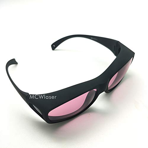MCWlaser Laser Safety Protective Goggles Glasses 750-850 & 765-830nm Typical For 755nm 808nm Absorption Type EP-18 Style 9 - Image 5