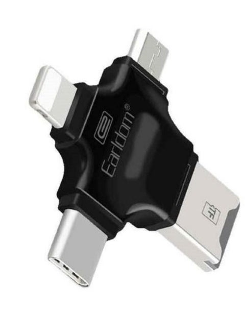 4 in1 Micro SD Card Reader Trail Camera Viewer, Portable Memory Card Reader SD Card Adapter Compatible with SD and TF Card