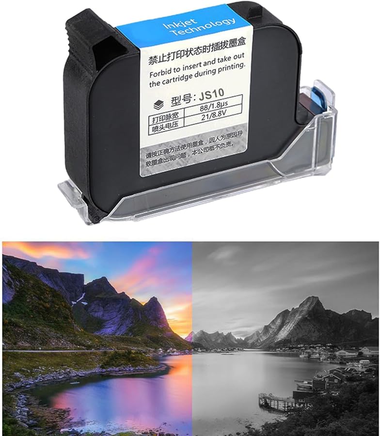 Blue Handheld Inkjet Printer Cartridge Fast Dry 600DPI 12.7mm Batch Coder - Image 4