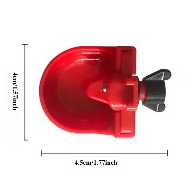 6 Pack DIY Poultry Waterer Kit With Nipples Dribble Dish And Installation Tool - Image 3