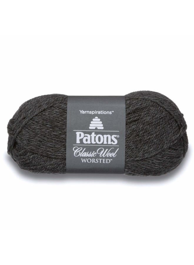 Patons Classic Wool Yarn, Dark Grey Mix (244077-225) - Image 1