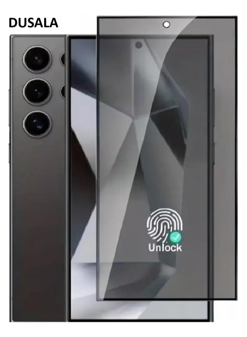 DUSALA Screen Protector for Galaxy S25 Ultra 5G,5D Ultra Thin Privacy Tempered Glass, 9H Hardness Anti-scratch Anti-spy Premium Tempered Glass Film for Galaxy S25 Ultra 5G