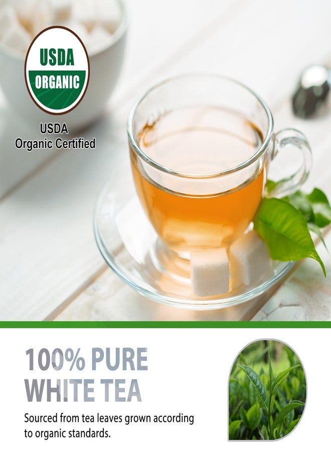 Soeos Organic White Tea, 100 Tea Bags, Individually Wrapped Teabags, Low Caffeine, Subtle Floral Aroma & Smooth Taste, Quality Tea for Everyday Brewing, Perfect for Hot or Iced Tea Lovers, 6.3oz (180g) - Image 4