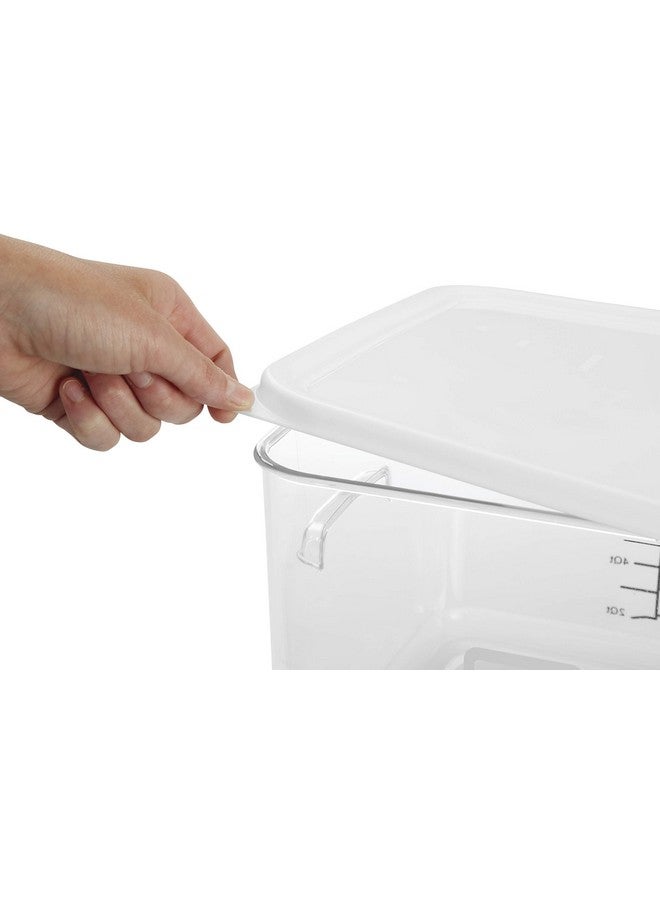 Rubbermaid Rubbermaid FG631800CLR 18 Qt Square Storage Container Clear  - Image 3