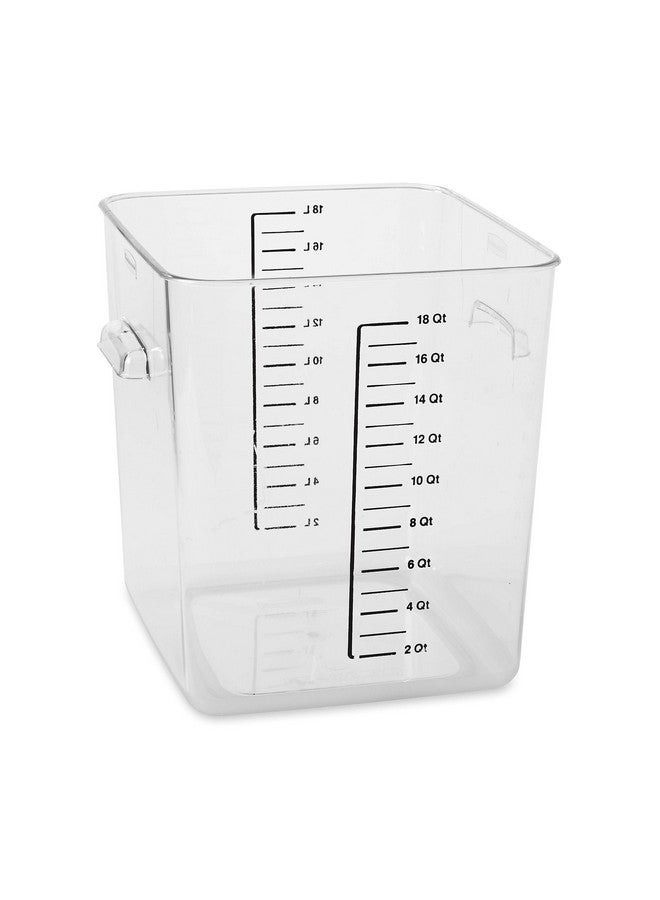 Rubbermaid Rubbermaid FG631800CLR 18 Qt Square Storage Container Clear  - Image 1