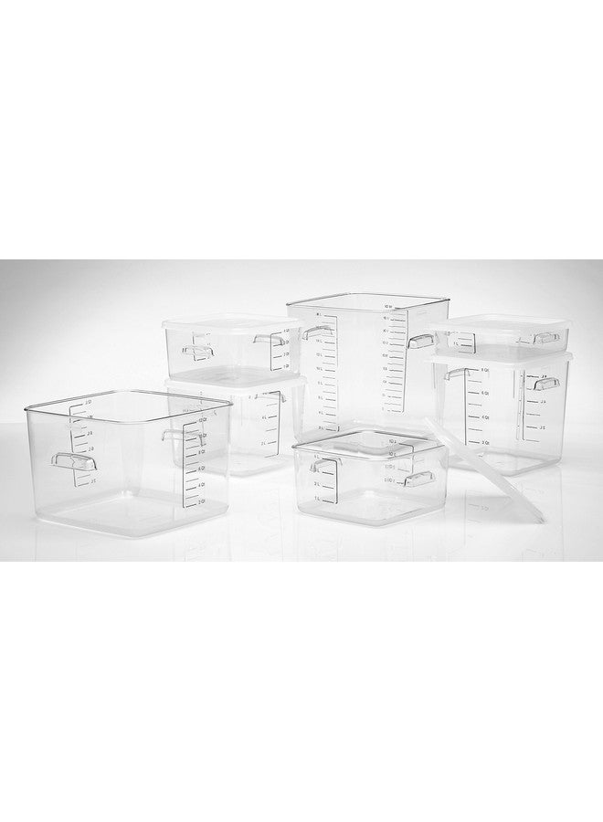 Rubbermaid Rubbermaid FG631800CLR 18 Qt Square Storage Container Clear  - Image 5