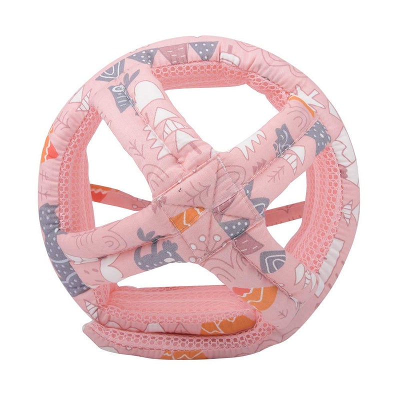 ukiaponogo Baby Children Infant Toddler Adjustable Safety Helmet Headguard Protective Harnesses Cap, Providing Safer Environment When Learning to Crawl Walk Playing Baby Infant Hat (Pink) - Image 4