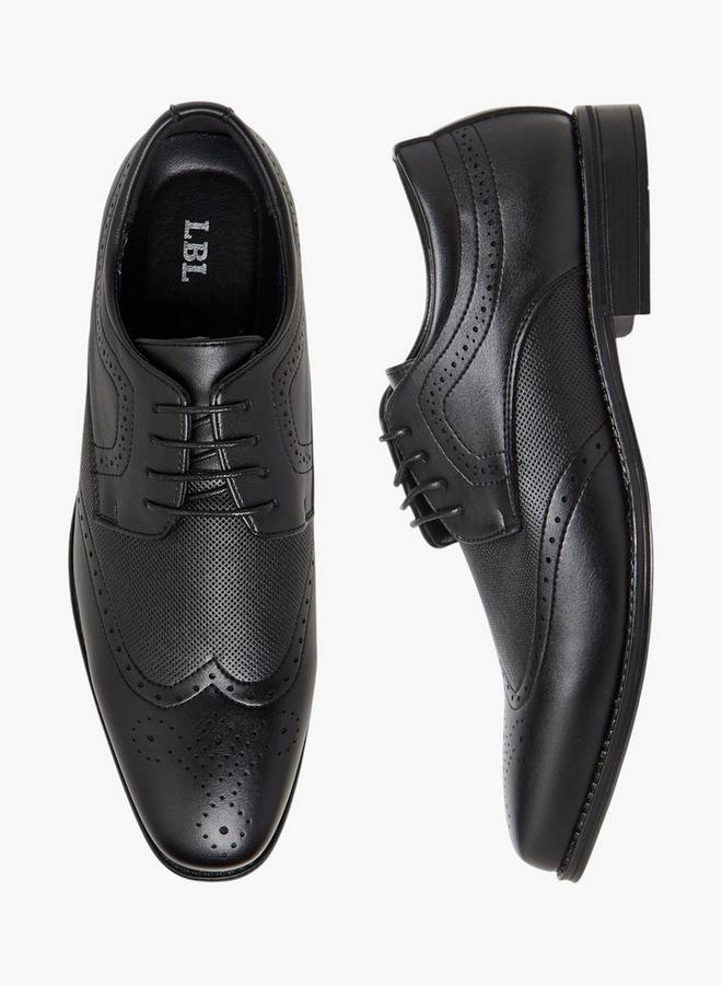 ال بي ال من شو اكسبرس أحذية رجالية برباط من جلد الشمواه - Image 3