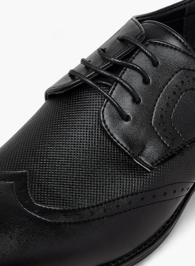 ال بي ال من شو اكسبرس أحذية رجالية برباط من جلد الشمواه - Image 4