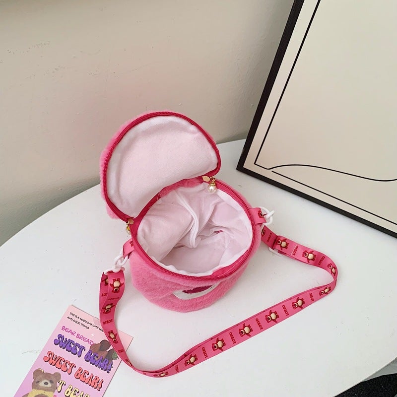 Bags Women'S Bags Plush Bucket Bags Kuromi Fur Bags Women'S Cute Children'S Cartoon Crossbody Bags - Image 2