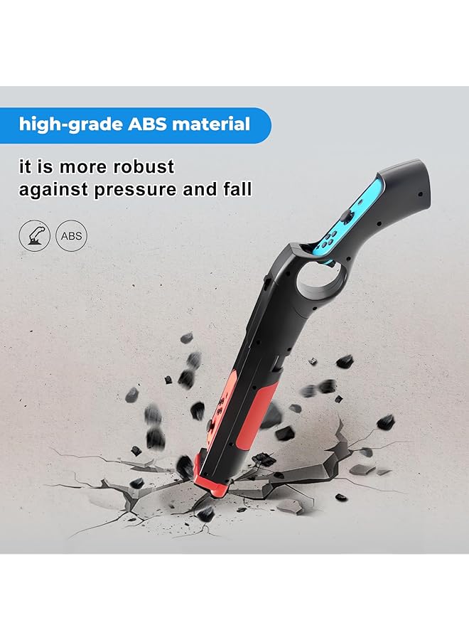 Nintendo Switch Game Gun Controller 1 Pack Gun Handle Grip Hunting Games For Nintendo Switch Call Of Juarez Sniper Elite 3 Big Buck Hunter Resident Evil Hunting Simulator Doom 4 Splatoon 2 - Image 2