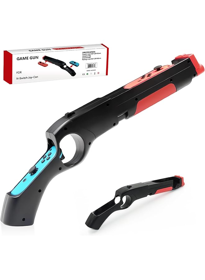 Nintendo Switch Game Gun Controller 1 Pack Gun Handle Grip Hunting Games For Nintendo Switch Call Of Juarez Sniper Elite 3 Big Buck Hunter Resident Evil Hunting Simulator Doom 4 Splatoon 2 - Image 1