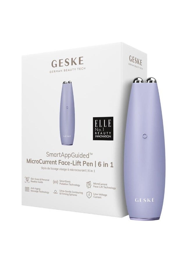 GESKE MicroCurrent Face-Lift Pen 6-in-1, Purple - Image 3