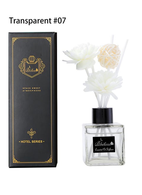 Essential Oil Diffuser Reed Diffuser with Incense Diffuser Sticks Flame Free Long Lasting Natural Elegant Air Freshener Odor Elimination for Hotel Home Office Gift 50ml Encounter Charming Fragrance
