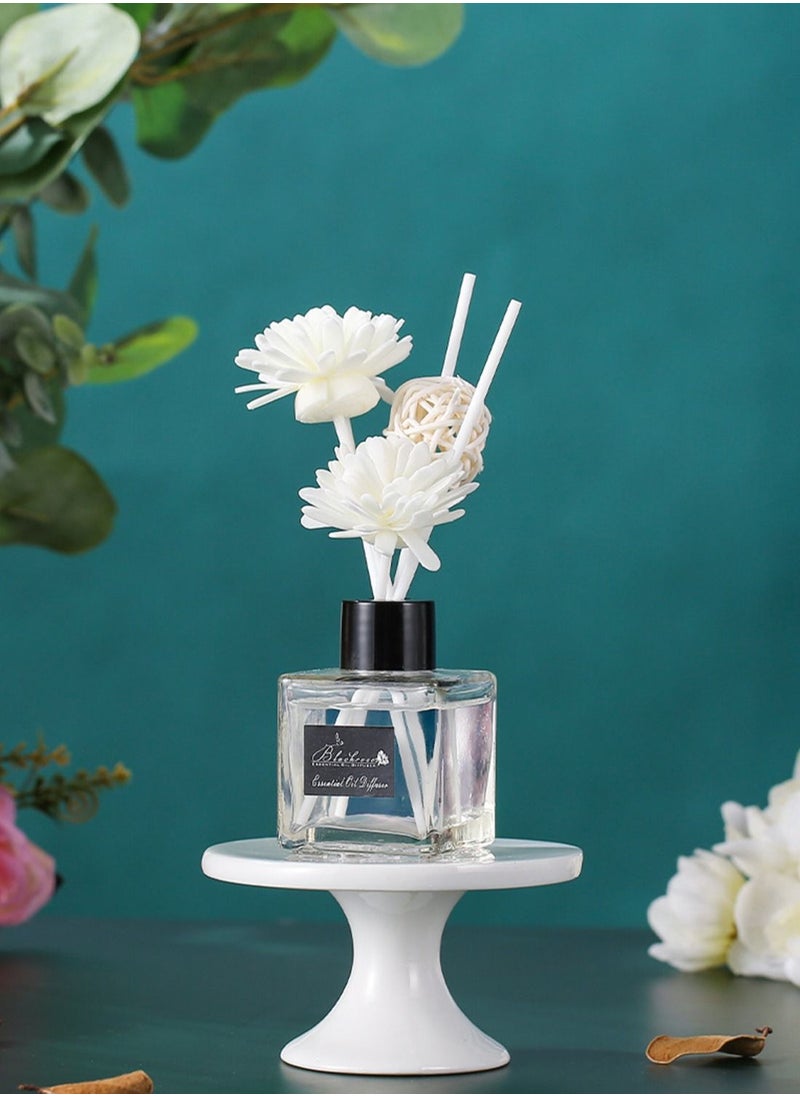 Blackrose - Essential Oil Diffuser Reed Diffuser with Incense Diffuser Sticks Flame Free Long Lasting Natural Elegant Air Freshener Odor Elimination for Hotel Home Office Gift 50ml Encounter Charming Fragrance - Image 1