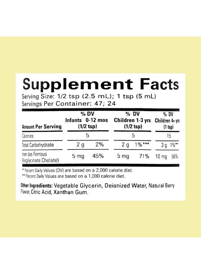 CHILDLIFE ESSENTIALS Liquid Iron - Liquid Iron Supplements for Kids, Iron Drops, Toddler Iron Supplement, Iron Liquid, Iron for Kids, Baby Iron Supplement, Gluten Free - Natural Berry, 4 Fl Oz - Image 2