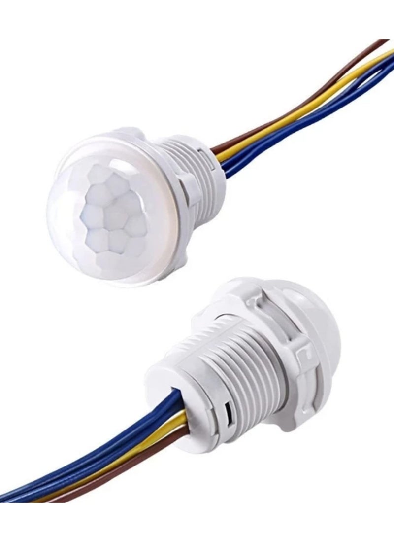 2 قطعة مصباح ليلي صغير حساس 110 فولت 220 فولت مع مستشعر حركة بالأشعة تحت الحمراء ومفتاح تشغيل أوتوماتيكي. مثالي للتحكم في مراوح التهوية المنزلية، إضاءة السيارات، الممرات، الحمامات، والأقبية. - Image 1