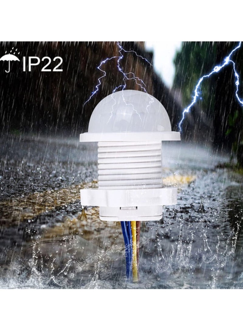 2 قطعة مصباح ليلي صغير حساس 110 فولت 220 فولت مع مستشعر حركة بالأشعة تحت الحمراء ومفتاح تشغيل أوتوماتيكي. مثالي للتحكم في مراوح التهوية المنزلية، إضاءة السيارات، الممرات، الحمامات، والأقبية. - Image 5